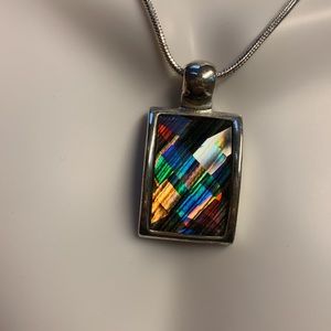 #117✅ Iridescent necklace